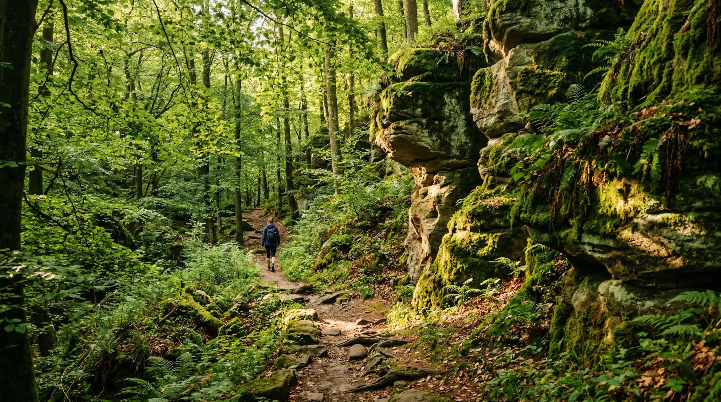 Hiking in Mullerthal Luxembourg